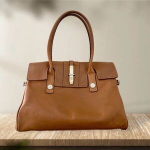 Michael Kors Vintage Tan Leather Satchel
